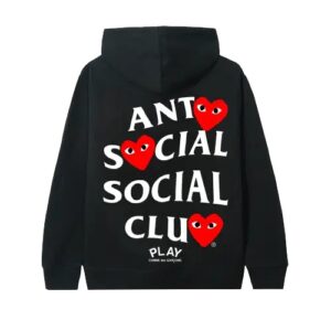 ASSC x Comme des Garçons Black Hoodie Streetwear